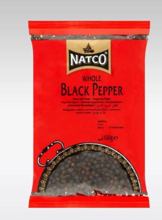 NATCO WHOLE BLACK PEPPER 100G