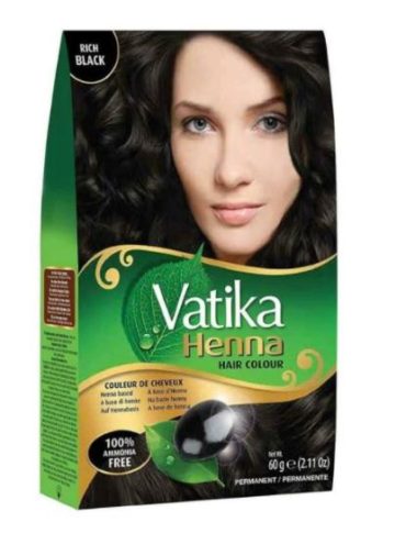 Vatika Henna Hair Colour – Rich Black 60g